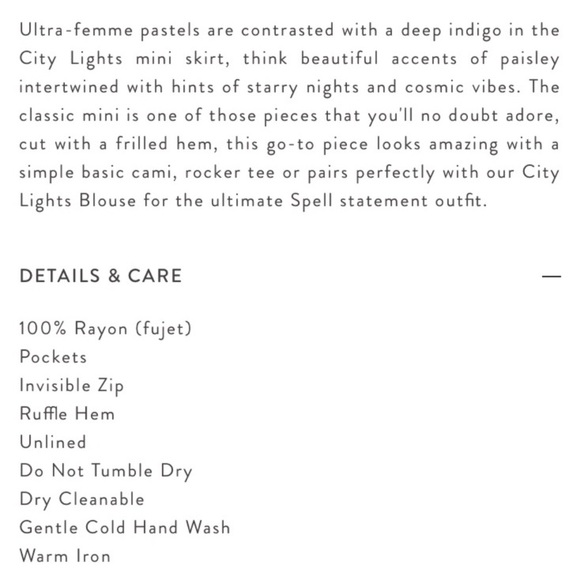 Spell & The Gypsy City Lights Mini Skirt - Picture 11 of 12